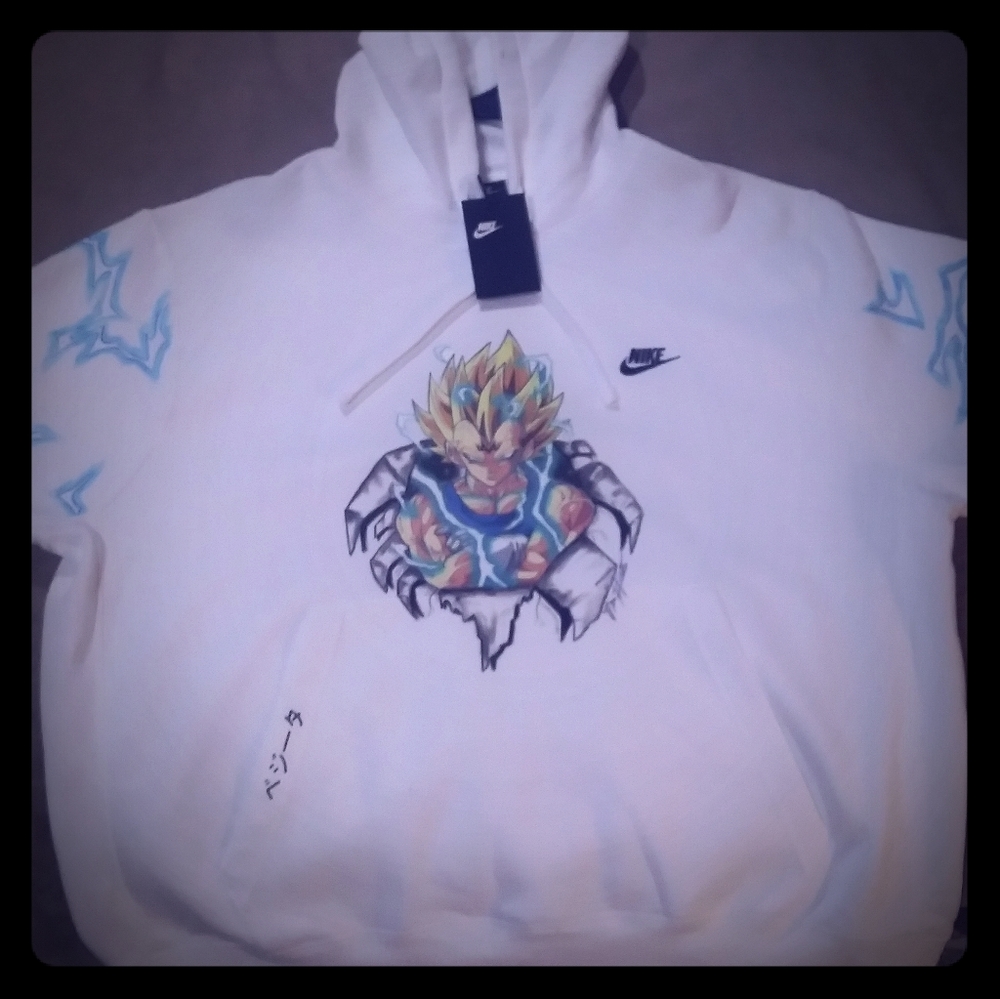 Custom Dragonball Majin Vegeta hoodie